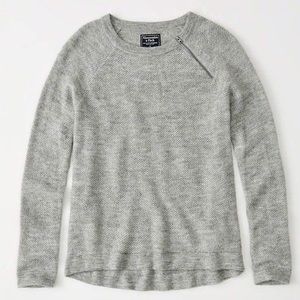 Abercrombie & Fitch Pullover Zipper Crew Sweater